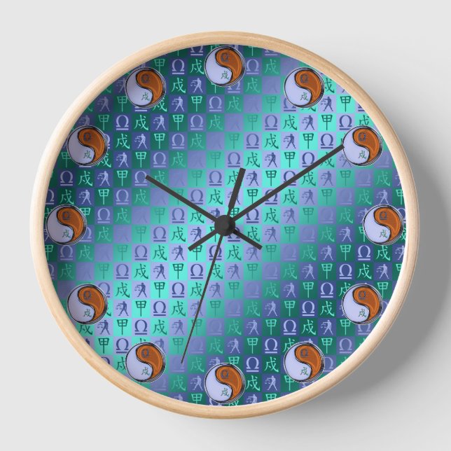 Waage & Holz Hund Uhr (Vorderseite)