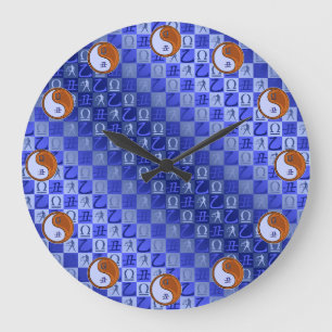 Waage & Holz Ochse Große Wanduhr