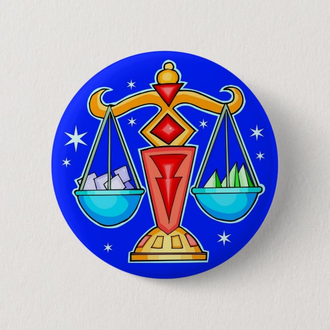 WAAGE-KNOPF BUTTON (Vorderseite)