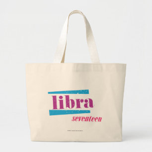 Waage lila jumbo stoffbeutel