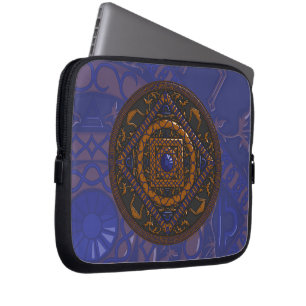 Waage Mandala Laptop Hülle Laptopschutzhülle