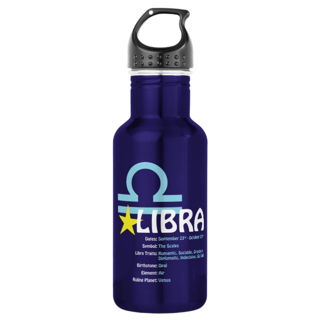 Waage-Merkmal-Wasser-Flasche Trinkflasche (Vorderseite)