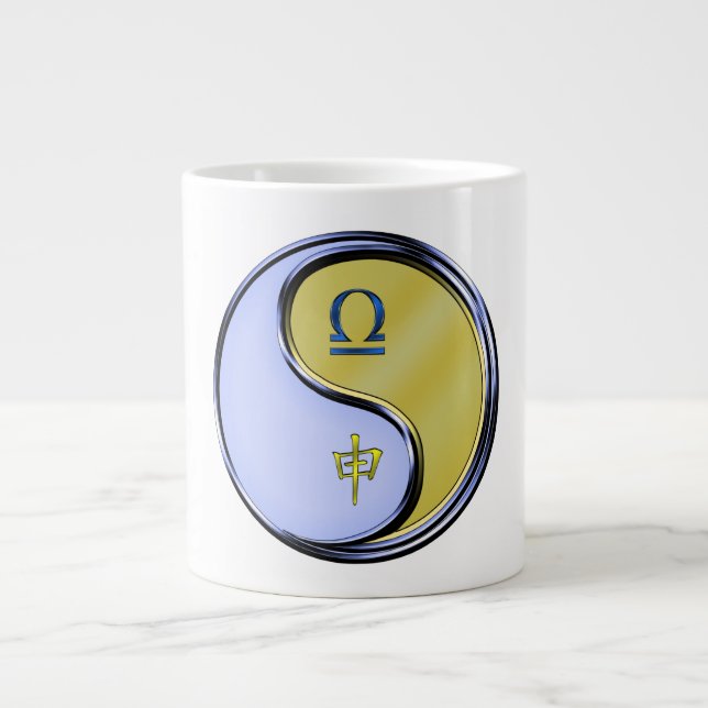 Waage & Metallaffe Jumbo-Tasse (Vorderseite)
