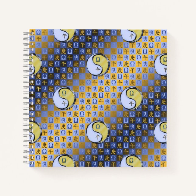 Waage & Metallpferd Notizbuch (Vorderseite)