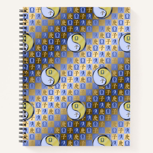 Waage & Metallratte Notizbuch (Vorderseite)