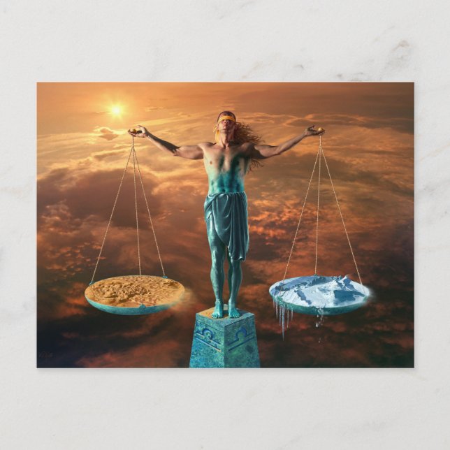 Waage - Postkarte (Vorderseite)