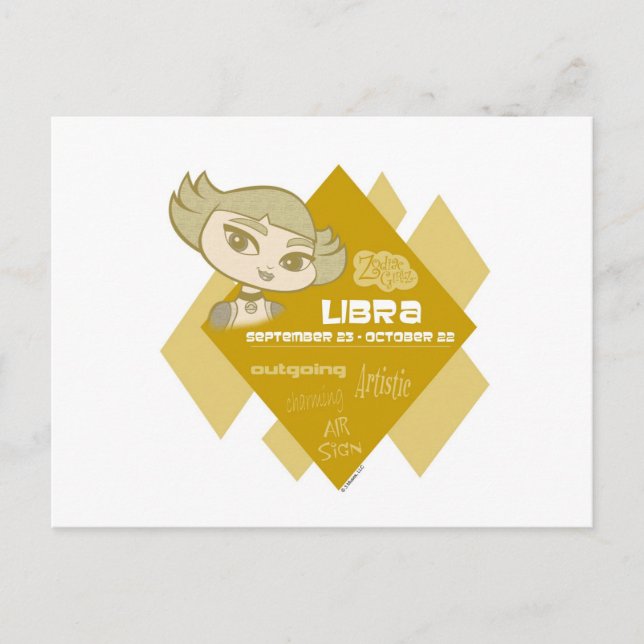 Waage-Postkarte Postkarte (Vorderseite)