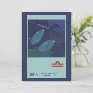 Waage Sternbild Konstellation Vintage Zodiac Astro