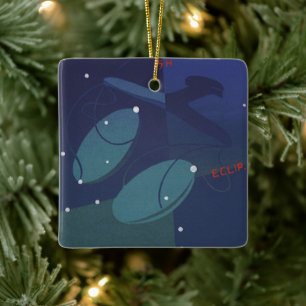Waage Sternbild Konstellation Vintage Zodiac Astro Keramikornament