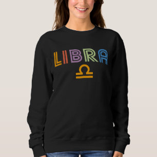 Waage Sternzeichen Horoskop Vintage Klassiker Sweatshirt