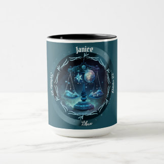 Waage Sternzeichen individuell gestaltbarer Kaffee Tasse