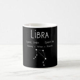 Waage-Sternzeichen Konstellation Astrologie-Gesche Kaffeetasse
