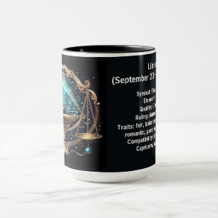 Waage-Sternzeichen-Kunst für 23. September–22. Okt Tasse