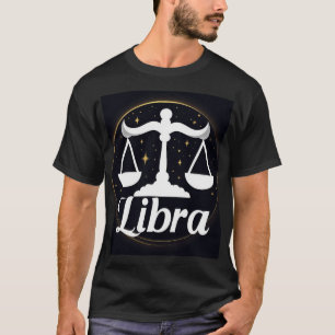 Waage-Sternzeichen-Symbol mit Sternen und Waagscha T-Shirt