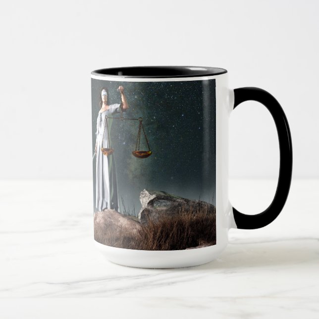 Waage-Tierkreis-Symbol Tasse (Rechts)