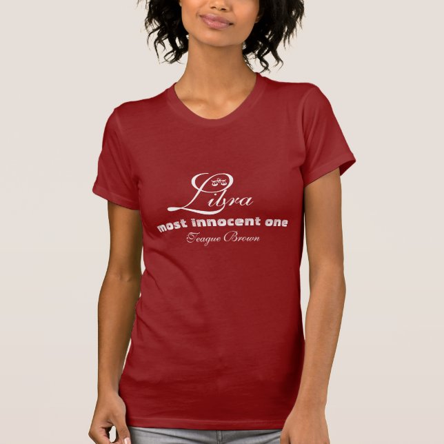 Waage, unschuldigstes, Teague Brown T-Shirt (Vorderseite)