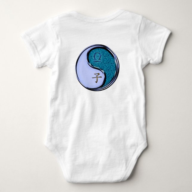 Waage & Wasser-Ratte Baby Strampler (Rückseite)