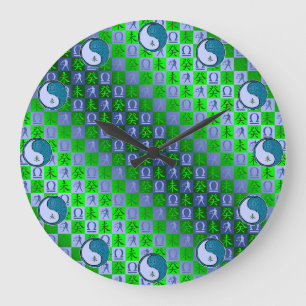 Waage & Wasser Ziege Große Wanduhr