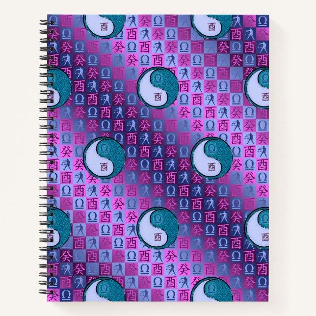 Waage & Wasserhahn Notizbuch (Vorderseite)