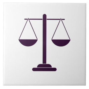 Waagen der Justiz Rechtsdienstleistungen Symbol Fliese
