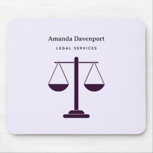 Waagen der Justiz Rechtsdienstleistungen Symbol Mousepad
