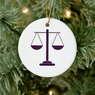 Waagen der Justiz Rechtsdienstleistungs-Symbol Keramik Ornament