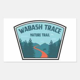 Wabash Trace Nature Trail Rechteckiger Aufkleber