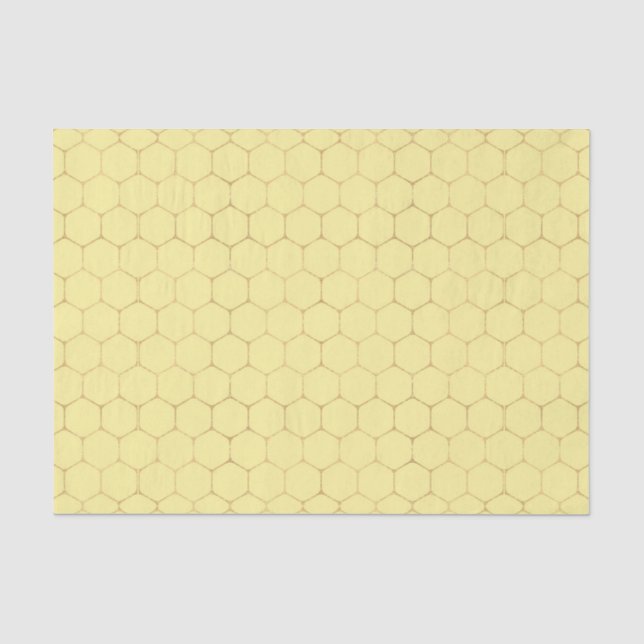 Wabenkolben (Design 53, gelb/orange Serie) Seidenpapier (Vorderseite)