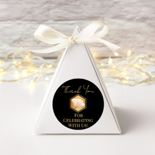 Wabenrüben und Blütenblätter Runder Aufkleber