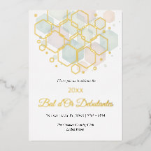 Wabenstruktur Corporate Elegance Gold Geometrisch 