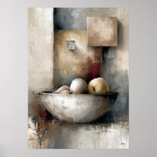 Wabi-Sabi-Ernteangebot Moderne japanische Abstrakt Poster