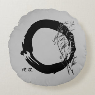 Wabi Sabi Rundes Kissen