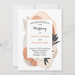 Wabi Sabi Watercolor Wedding Einladung