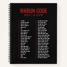 Wabun Code 和文モールス符号 Morse Spiral Notizbuch