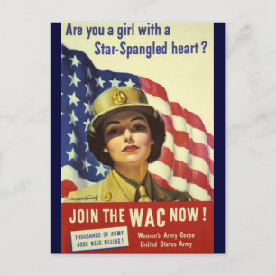 WAC Rekrutierungsposter Postkarte