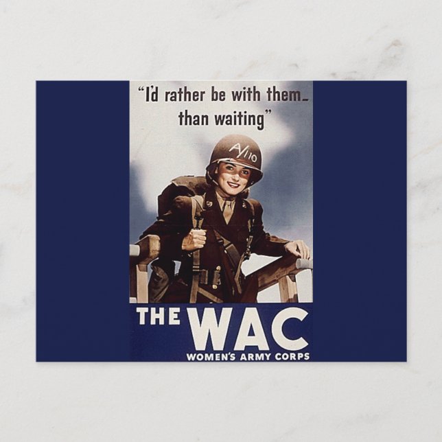 WAC-Werbeplakat Postkarte (Vorderseite)