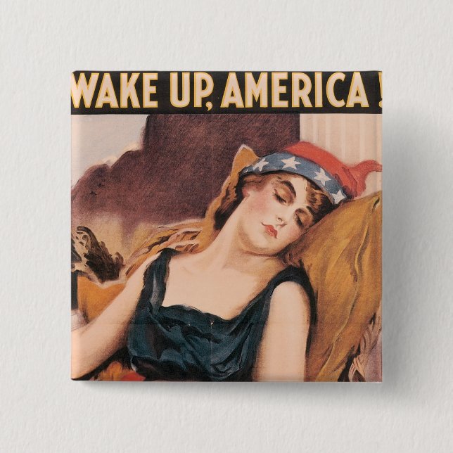 Wach auf Amerika Button (Vorderseite)