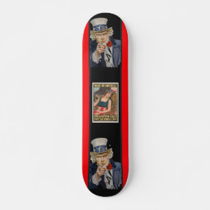 Wach auf Amerika Poster Skateboard