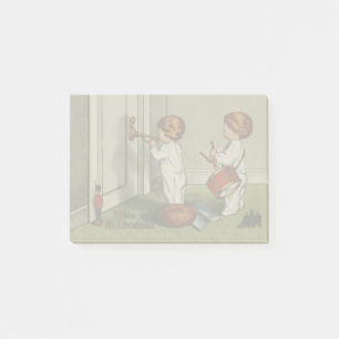 Wach auf, es ist Weihnachten niedliche Kinderillus Post-it Klebezettel