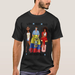 Wach Beten Töte Ecuador Chef Schwarz Latina Ceo T-Shirt