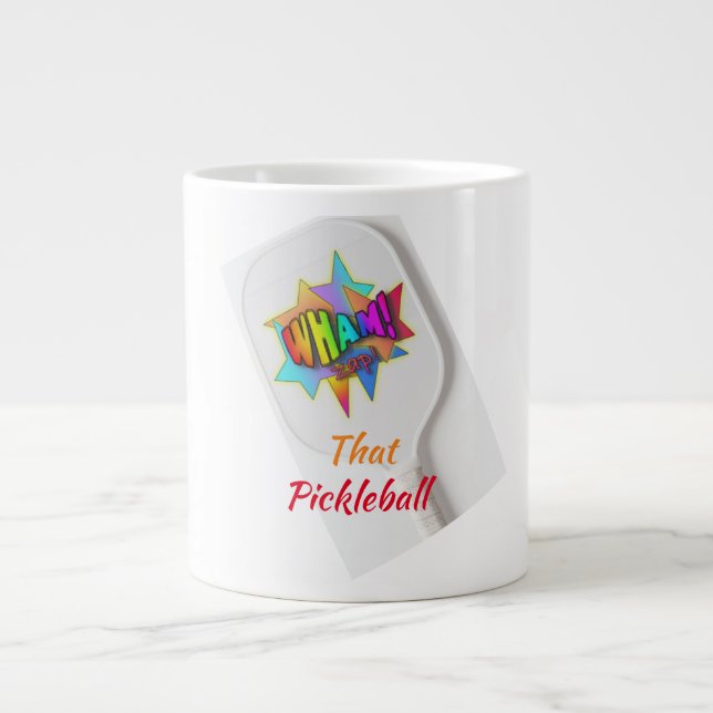 WACH! Pickleball Coffee Tasse (Vorderseite)