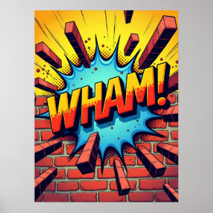 WACH! Pop Art Comic Style Poster