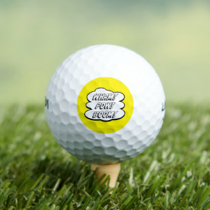 WACH! POW! BOOM! Comic Buchen Inspiriert Golfplätz Golfball