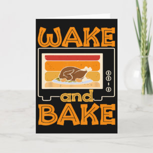Wach und Ke Funny Thanksgiving Turkey Day Familien Karte