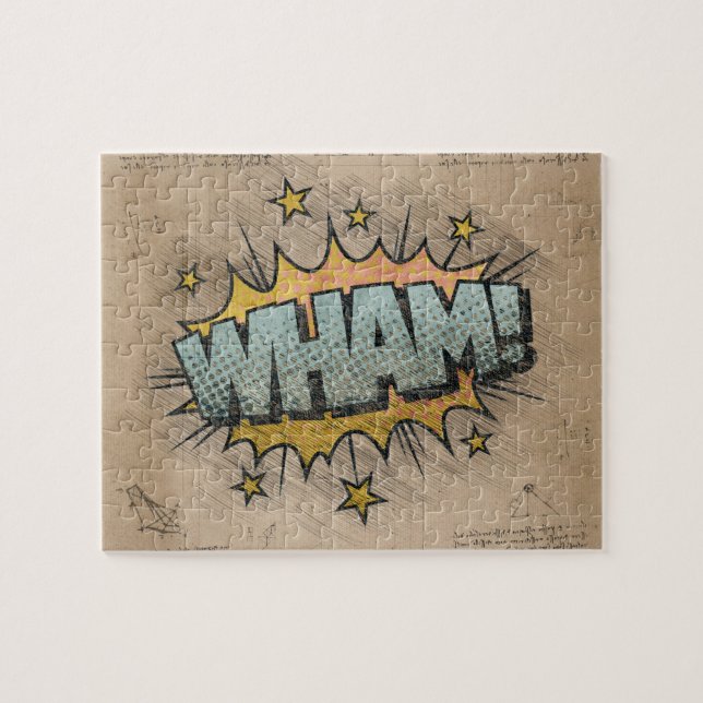 WACH! Vintages Comic Buch Steampunk Pop Kunst (Horizontal)