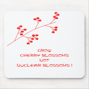 WACHEN CHERRY BLOSSOME NICHT NUKLEARE BLUMEN ! MOUSEPAD