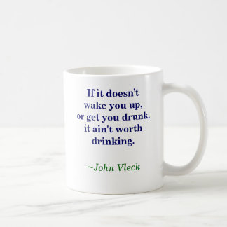 Wachen Sie auf, erhalten Sie betrunkene Kaffeetasse