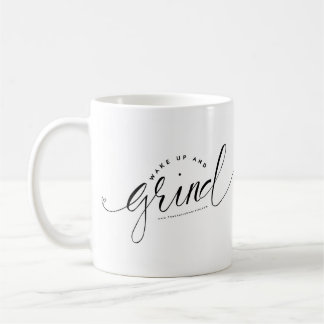 Wachen Sie auf und reiben Sie Kaffee-Tasse Kaffeetasse