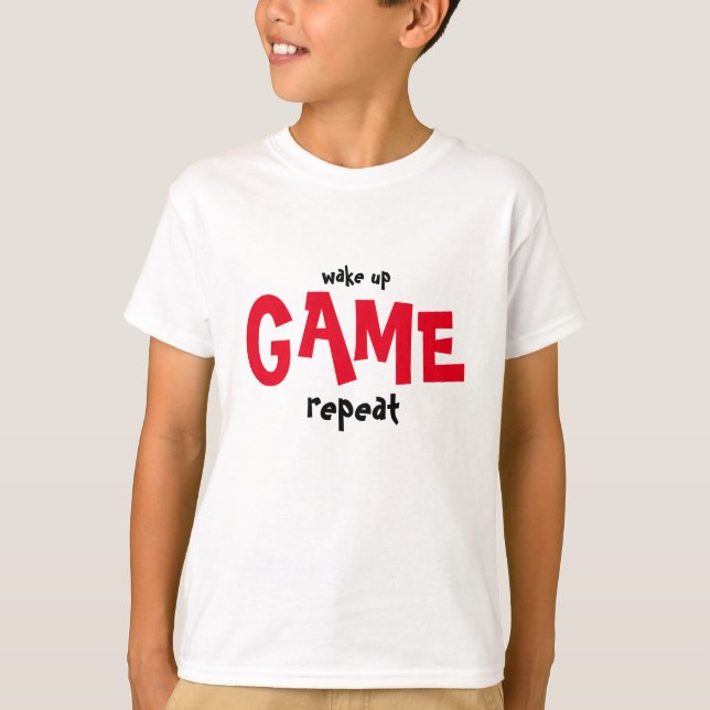Wachen Sie auf und Spielt-shirt für Gamers T-Shirt (Vorderseite)