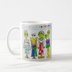Wachen Sie in der Art-Tasse auf Kaffeetasse